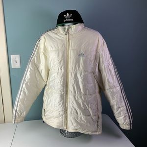 Vtg Adidas Silver/Metallic Parka & SnapBack Bundle